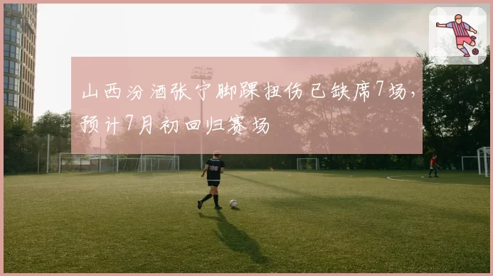 山西汾酒张宁脚踝扭伤已缺席7场,预计7月初回归赛场